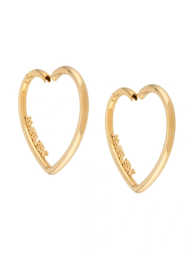 Ambush Heart Hoop Earrings In Gold