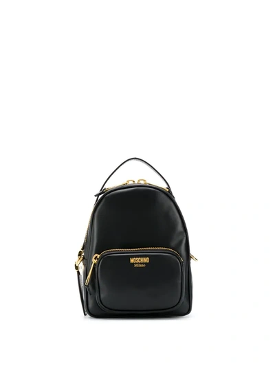 Moschino Chain-link Detail Backpack In Black