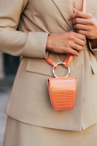 The Fashion Fraction X Na-kd Mini Bag - Orange In Burnt Orange