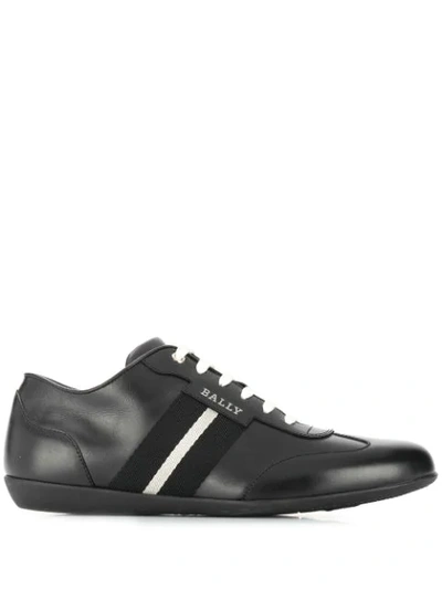Bally Harlam Perforated Sneakers In Black