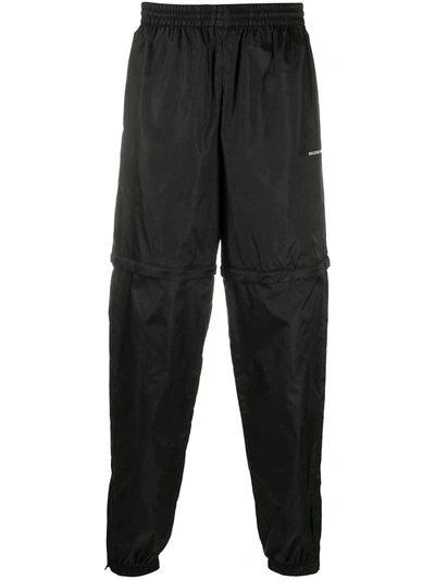 Balenciaga Zip-leg Technical-shell Track Pants In Black | ModeSens