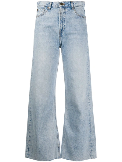 Ba&sh Alix Wide-leg Jeans In Blue