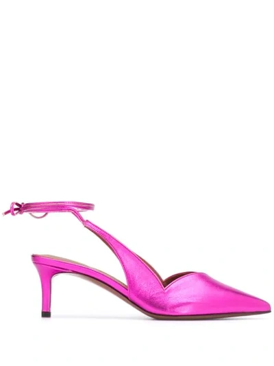 L'autre Chose Ankle-tie Slingback Pumps In Pink