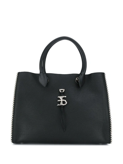 Ermanno Scervino Stud-embellished Tote In Black