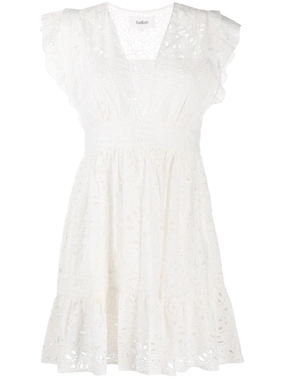 Ba&sh Anglaise Broderie Dress In White