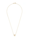 Tory Burch Goldtone Logo Enamel Circle Pendant Necklace In Not Applicable