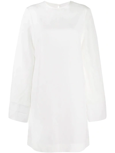 Jil Sander Longline Linen Tunic In White