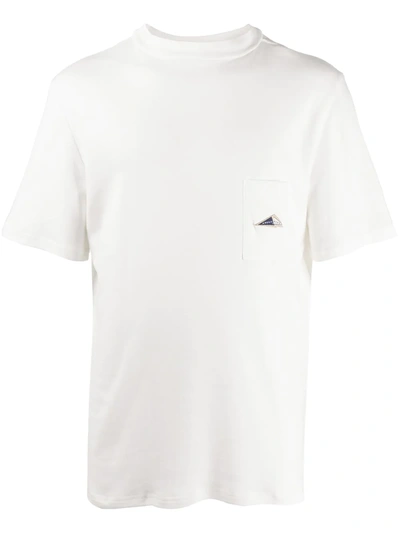 Anglozine Contrast Rear-print T-shirt In White