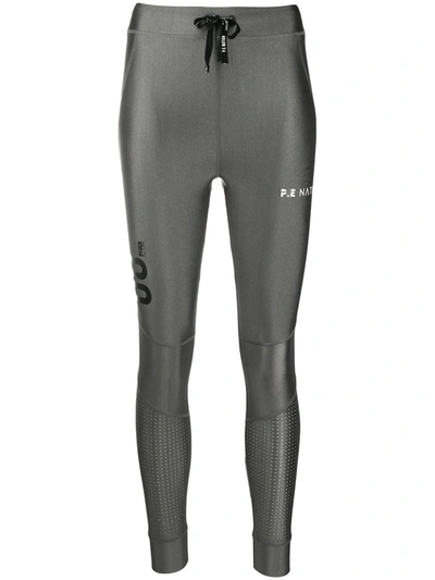P.e Nation Roll-out Sports Leggings In Grey
