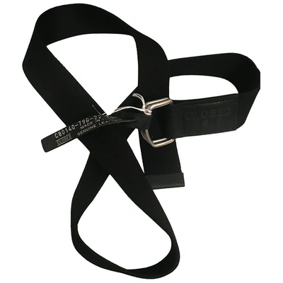 Pre-owned Closed Leather Belt In Black