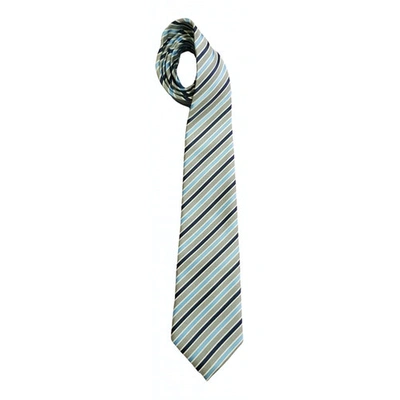 Pre-owned Paul Smith Silk Tie In Green