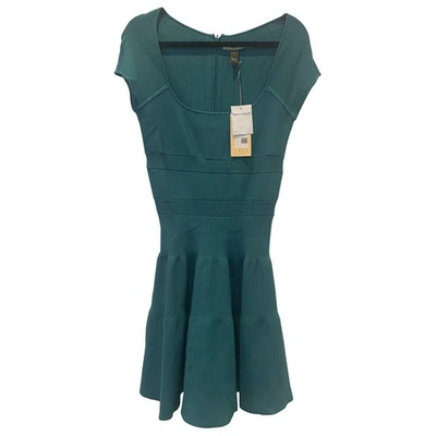 Pre-owned Issa Mini Dress In Green