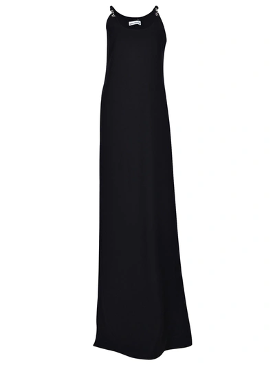 Paco Rabanne Clasp Long Dress In Black