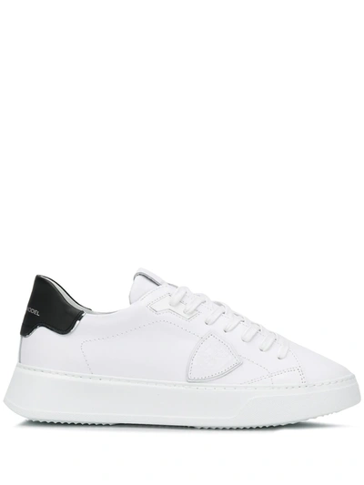 Philippe Model Paris Temple Low-top Sneakers In White