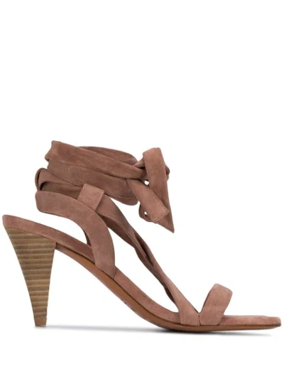 Ba&sh Cidney Tied Sandals In Pink