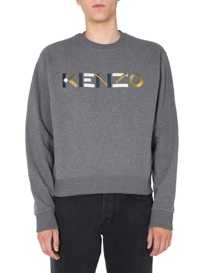 Kenzo Crew Neck Sweatshirt In Grey