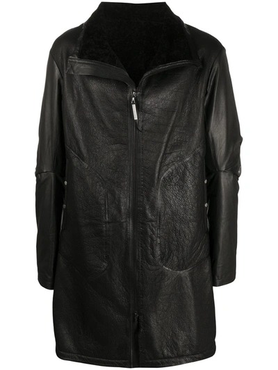 Isaac Sellam Experience Panelled Longline Jacket In Black