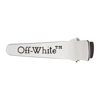 Off-white Logo-print Hair Slide In White