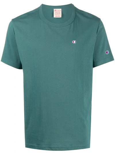 Champion Embroidered Logo T-shirt In Green