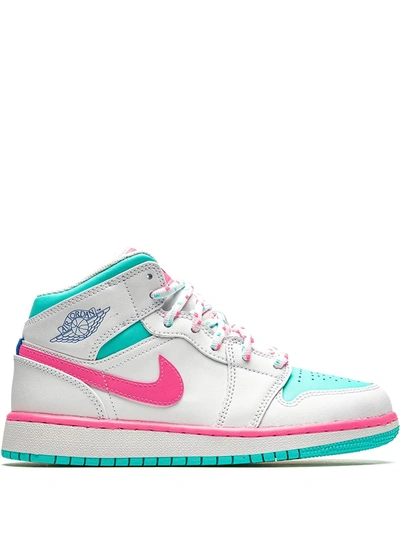 Jordan Kids' Air  1 Mid-top Sneakers In White