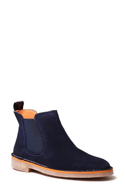 Toni Pons I-3o Chelsea Boot In Navy Suede