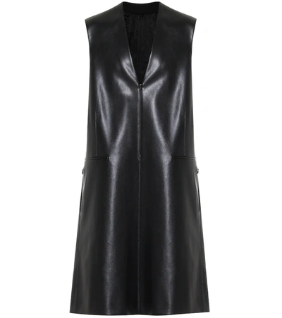 Peter Do Sleeveless Vegan Leather Dress In Black