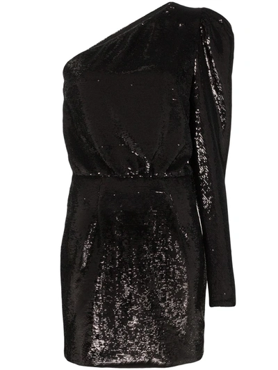Alexandre Vauthier Sequin-embellished Mini Dress In Black