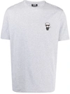 Karl Lagerfeld Short Sleeve T-shirt With Logo In Grey