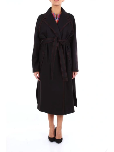 Versace Long Black Coat