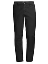 Incotex Slim Fit Pattern 30 Chino Trousers In Black