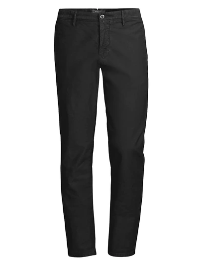 Incotex Slim Fit Pattern 30 Chino Trousers In Black