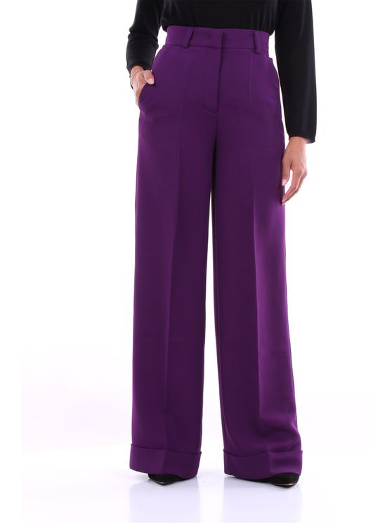 Pt Torino Trousers Palazzo Pants Women Violet In Purple | ModeSens