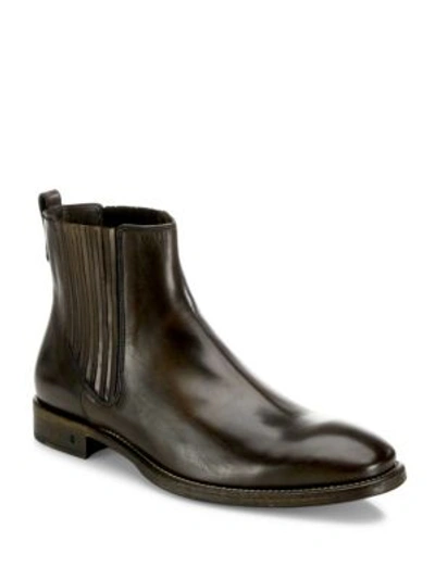 John Varvatos Fleetwood Paneled Chelsea Boots In Antique
