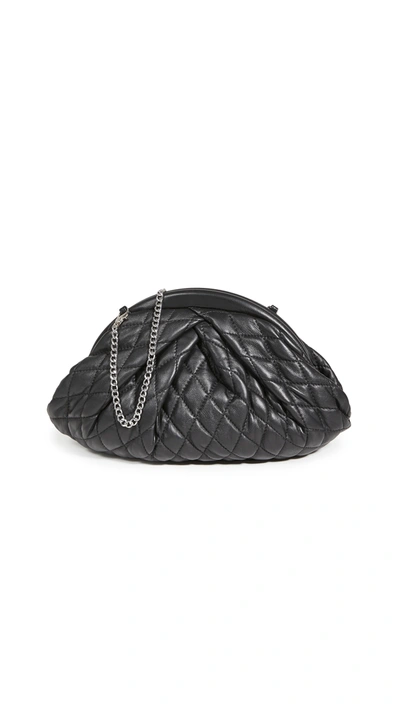 Nunoo Saki Silky Quilted Leather Bag Black