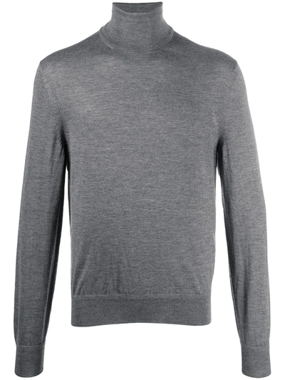 Tom Ford Rollneck Long-sleeve Jumper In Grey