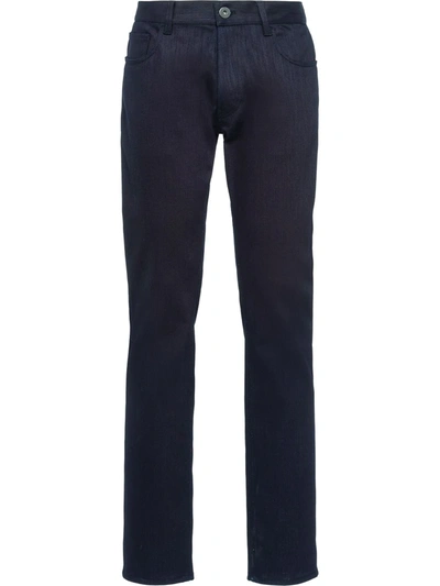 Prada Straight-leg Full-length Jeans In Blue