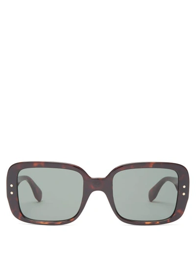 Le Specs X Solid & Striped Saline Sunglasses In Tort/green Mono