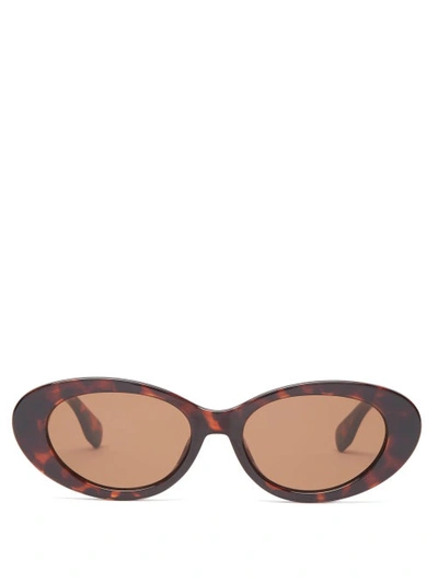 Le Specs X Solid & Striped Ditch Sunglasses In Black/tangerine Tint