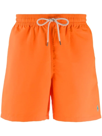 Ralph Lauren Traveler Swimming Shorts In Orange