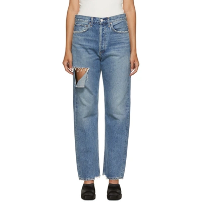 Agolde 90's Mid Rise Loose Fit Jeans In Portal