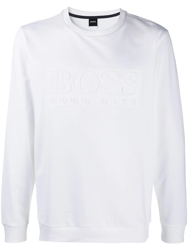 boss white hoodie