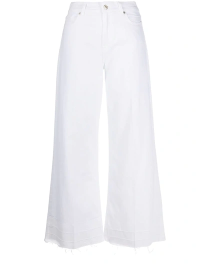 7 For All Mankind Lotta Wide-leg Jeans In White