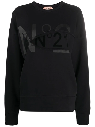 N°21 Logo-print Sweatshirt In Black