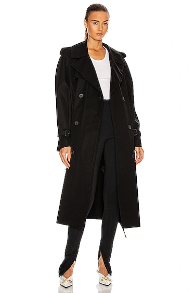 Wardrobe.nyc Trench Coat In Black