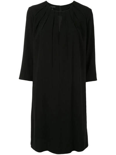 Escada Keyhole-detail Shift Dress In Black