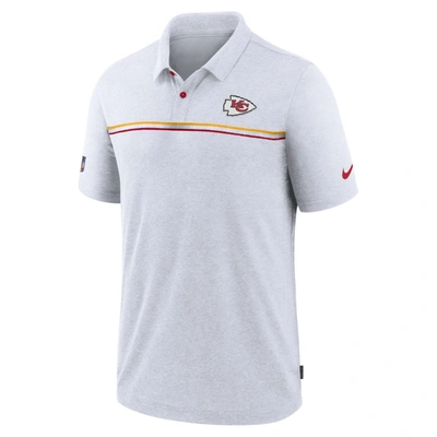 Nike Kansas City Chiefs Nfl Men's Dri-fit Short Sleeve Polo In White