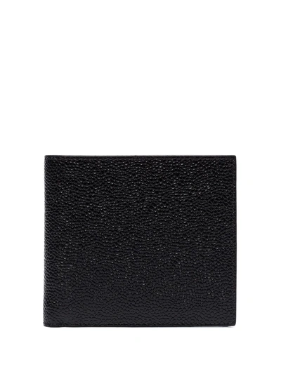 Thom Browne Snake-effect Billfold Wallet In Black