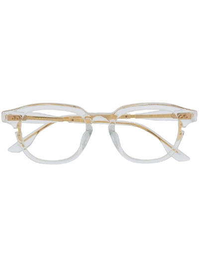 Dita Eyewear Lineus Transparent-frame Glasses In White