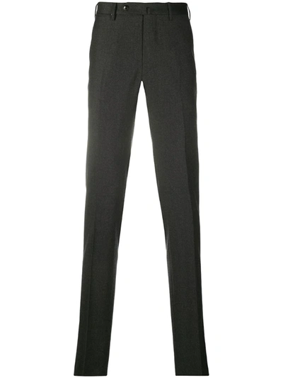Pt01 Slim-fit Wool Blend Trousers In Grey