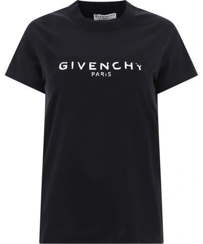 Givenchy Branded T-shirt In Black